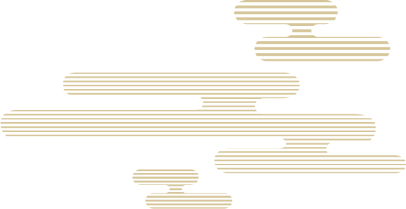 金色の雲のイラスト